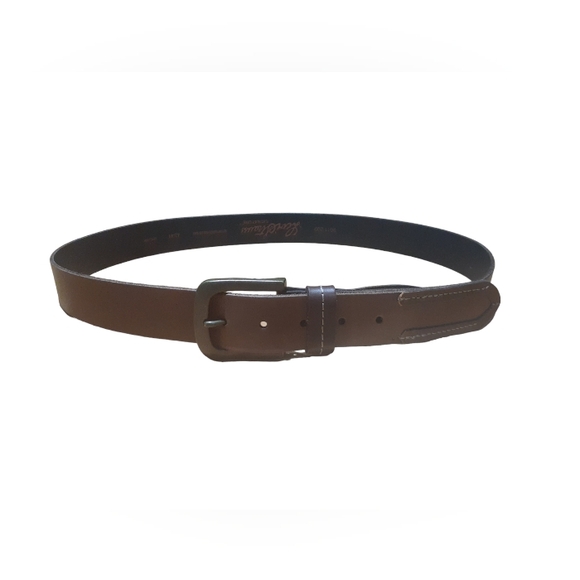 Levi Strauss Signature Men's Size 42/44 Brown Leather Belt - Picture 2 of 10